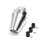Aluminium Silver Gear Shift Knob for Universal Manual Shifter Lever