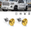 Yellow Solid Billet Pin Hatch Bonnet Anodized Stainless Trunk Lids for GMC