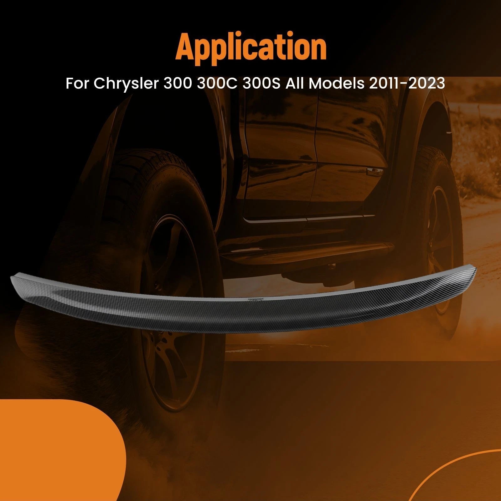 Rear Trunk Spoiler Wing Lip for Chrysler 300 (2011–2023)