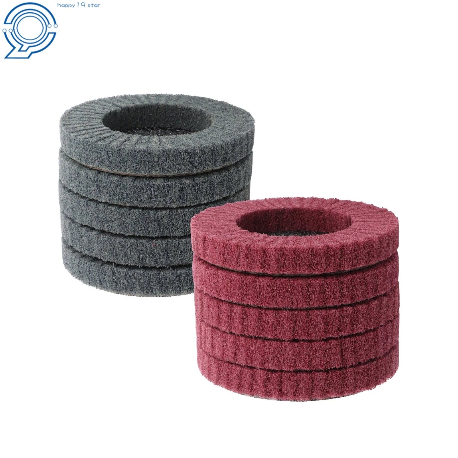 Set of 10 Scour Flap Discs 4-1/2" for Angle Grinder
