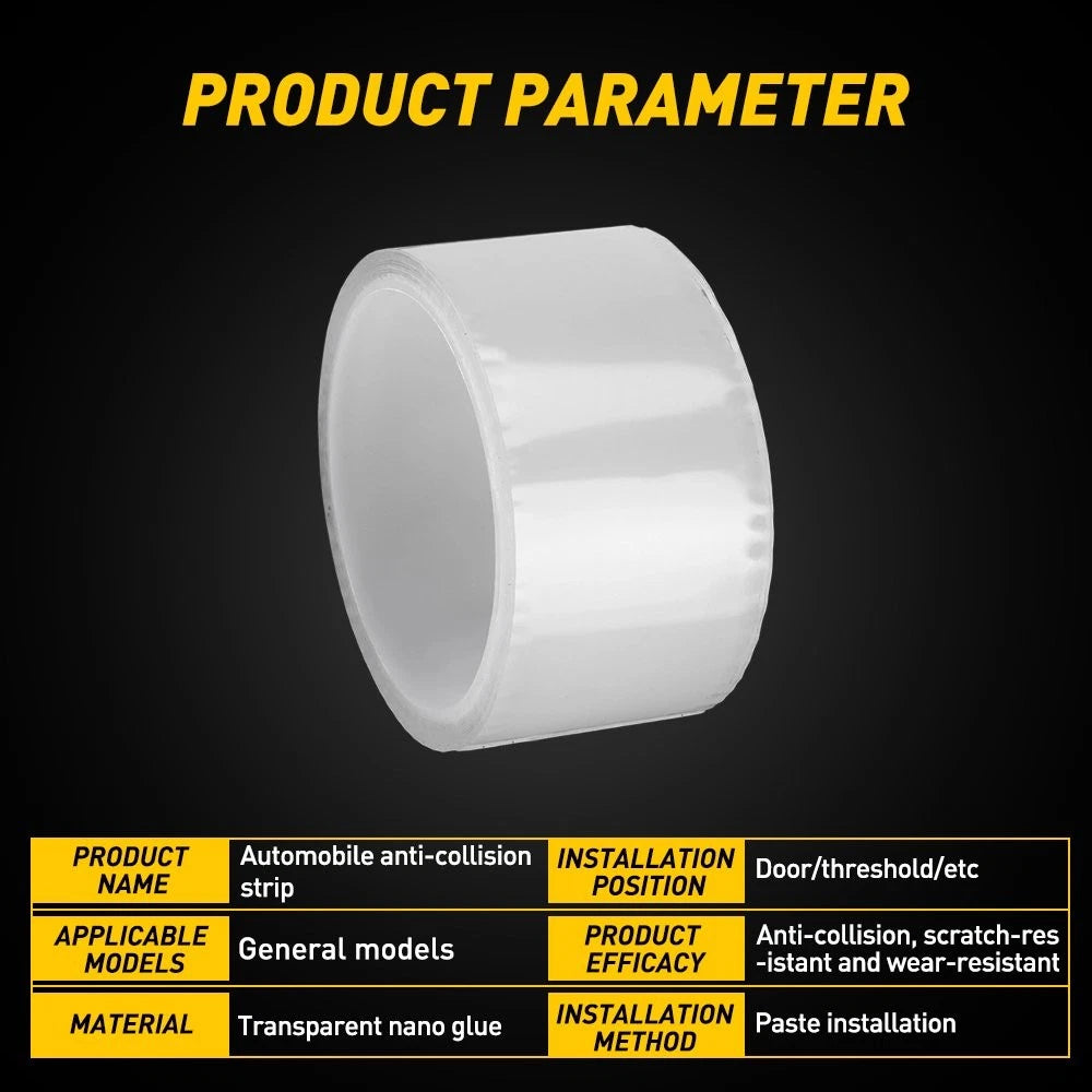 Transparent Door Sill Cover Scuff Protector for