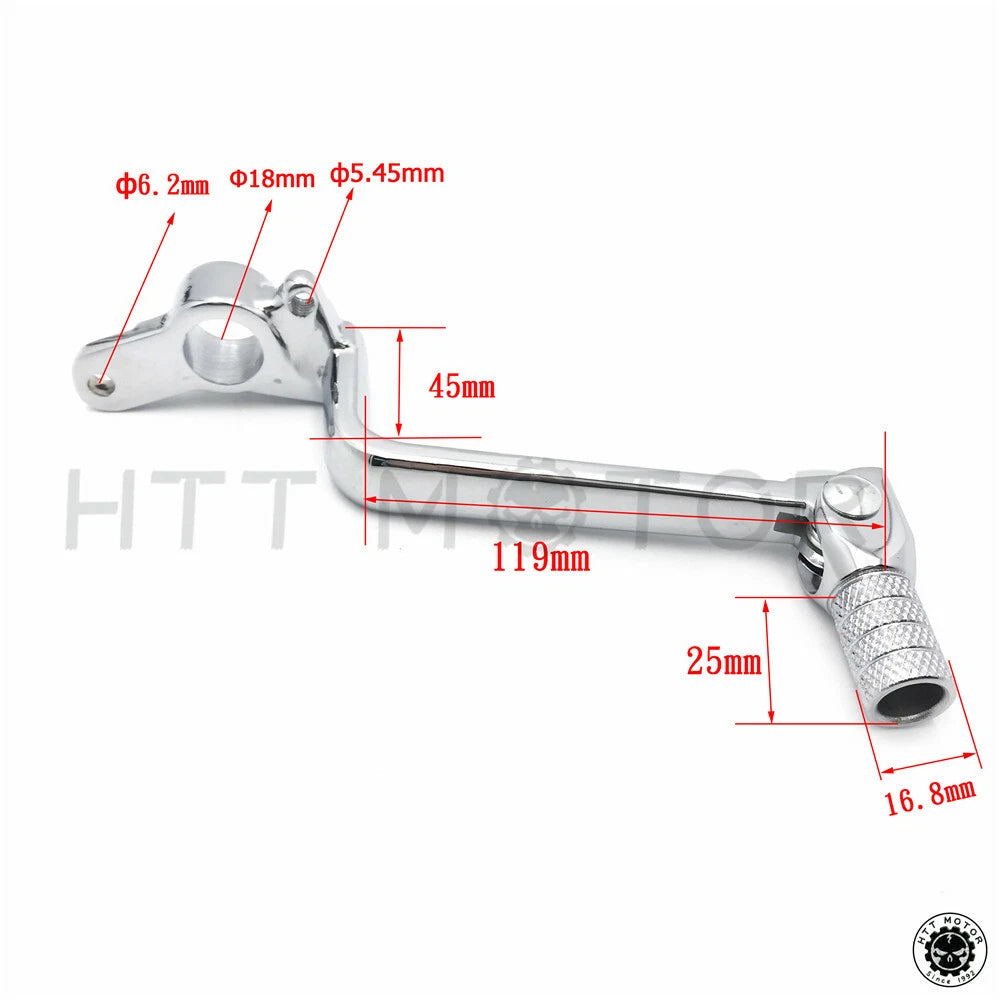 Chrome Folding Brake Shift Pedal Foot Lever for Suzuki GSX-R1300 Hayabusa (1999–2020)