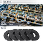 Set of 5 Oil Seal Rotary Shaft Seal for Various Models (40x90x12mm)
