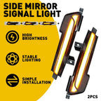 Smoked Amber LED Sequential Blinker Side Mirror Signal Light for Mustang (2015–2023)