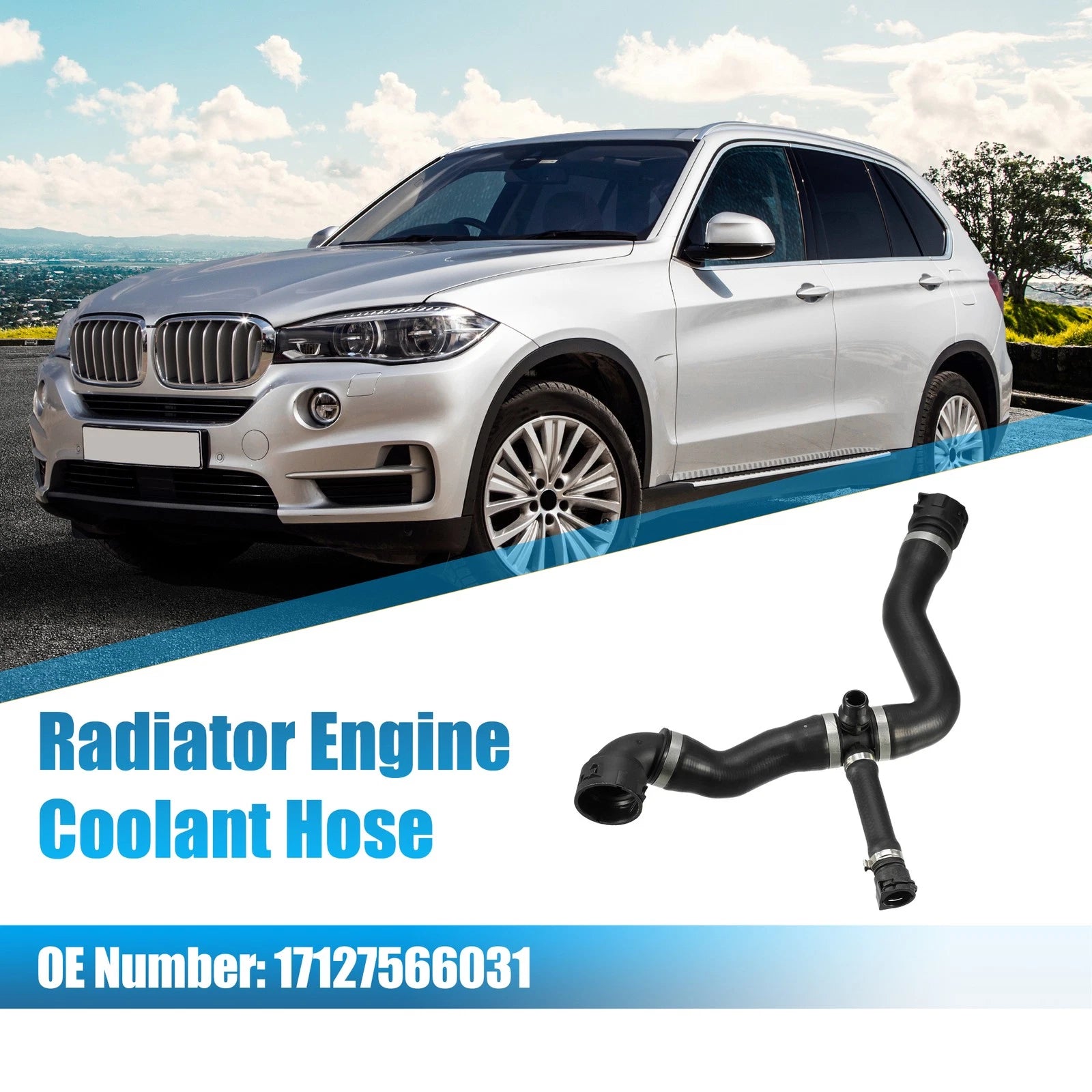 Engine to Engine Cooler Pipe Hose for BMW 118i 2012-2013, 120i 2006-2012