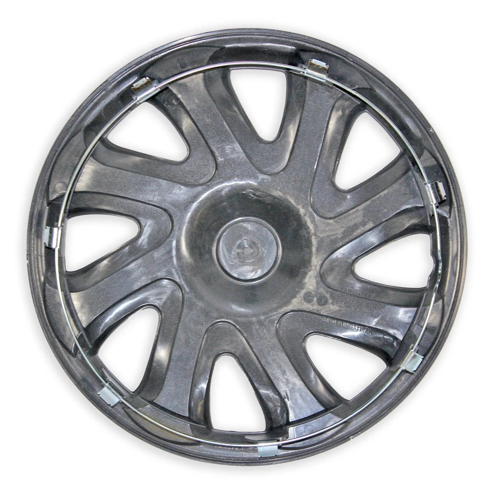 Wheel Cover Hubcaps Push-On Silver Front Set for Toyota Corolla (2000–2002)