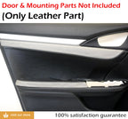 Front Insert Door Leather for Honda Civic (2016–2020) Black & Gray