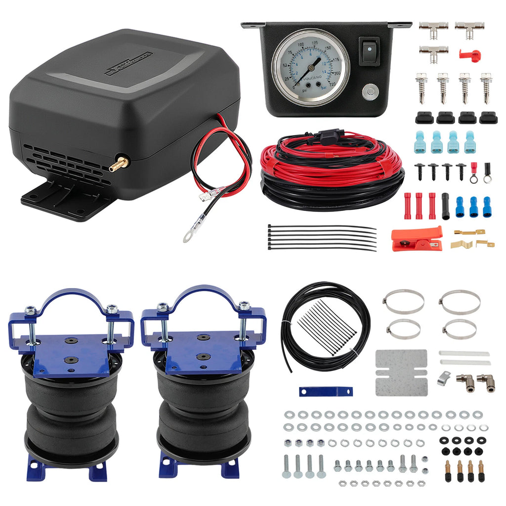 Air Suspension Kit with Wireless Compressor for Silverado 2500HD 3500HD (2001–2010)