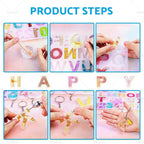 Epoxy Resin Mold for Keychain Letters & Numbers