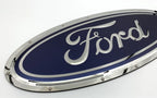 Blue Ford Oval Logo Emblem Metal Sign with Rivets for Ford (2011–2024)