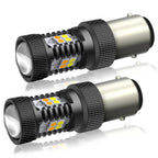 2X 1157 Dual Color Switchback 6000K White/Amber LED Bulbs for