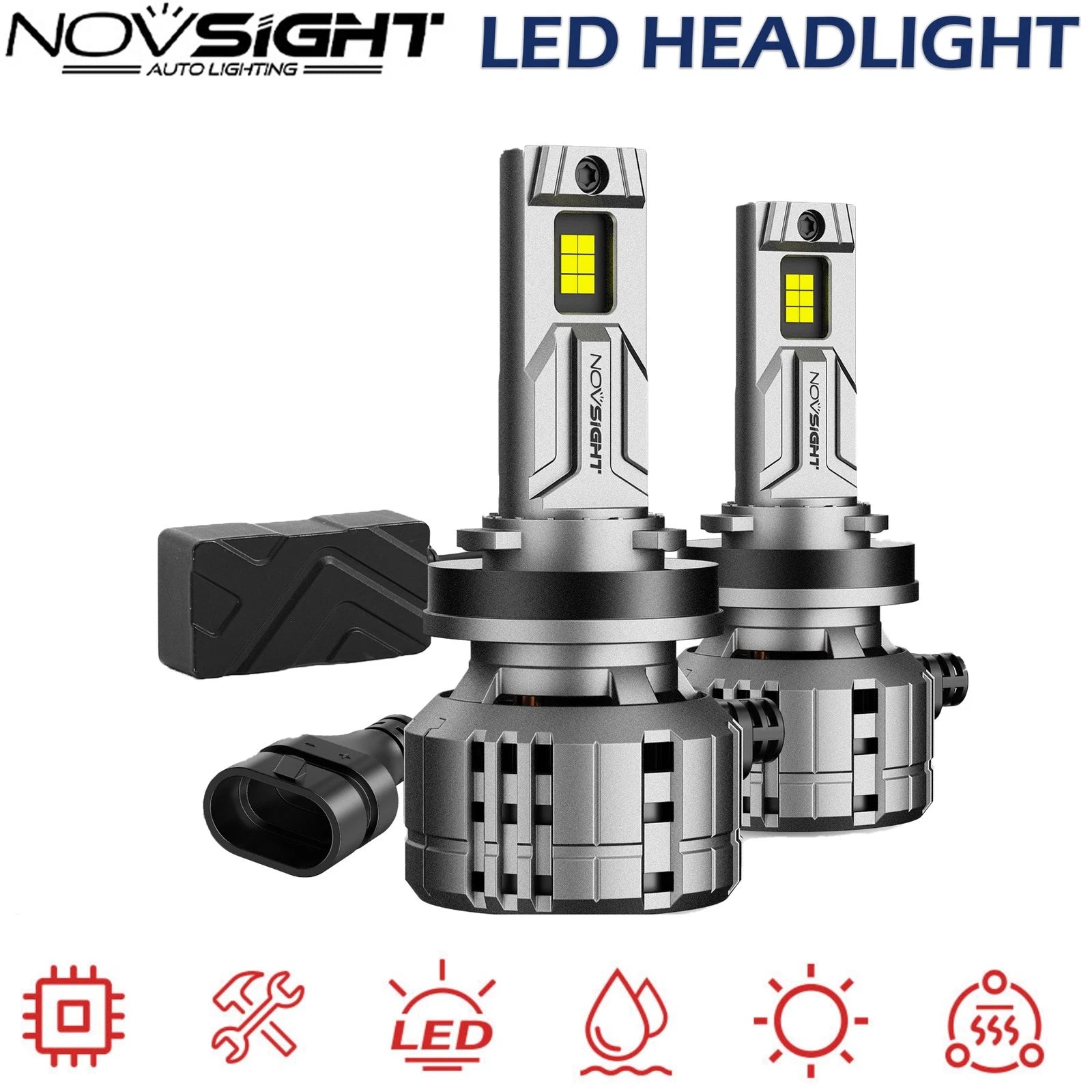 2X H11 LED Headlight Bulbs 40000LM Conversion Kit High Low Beam 6500K