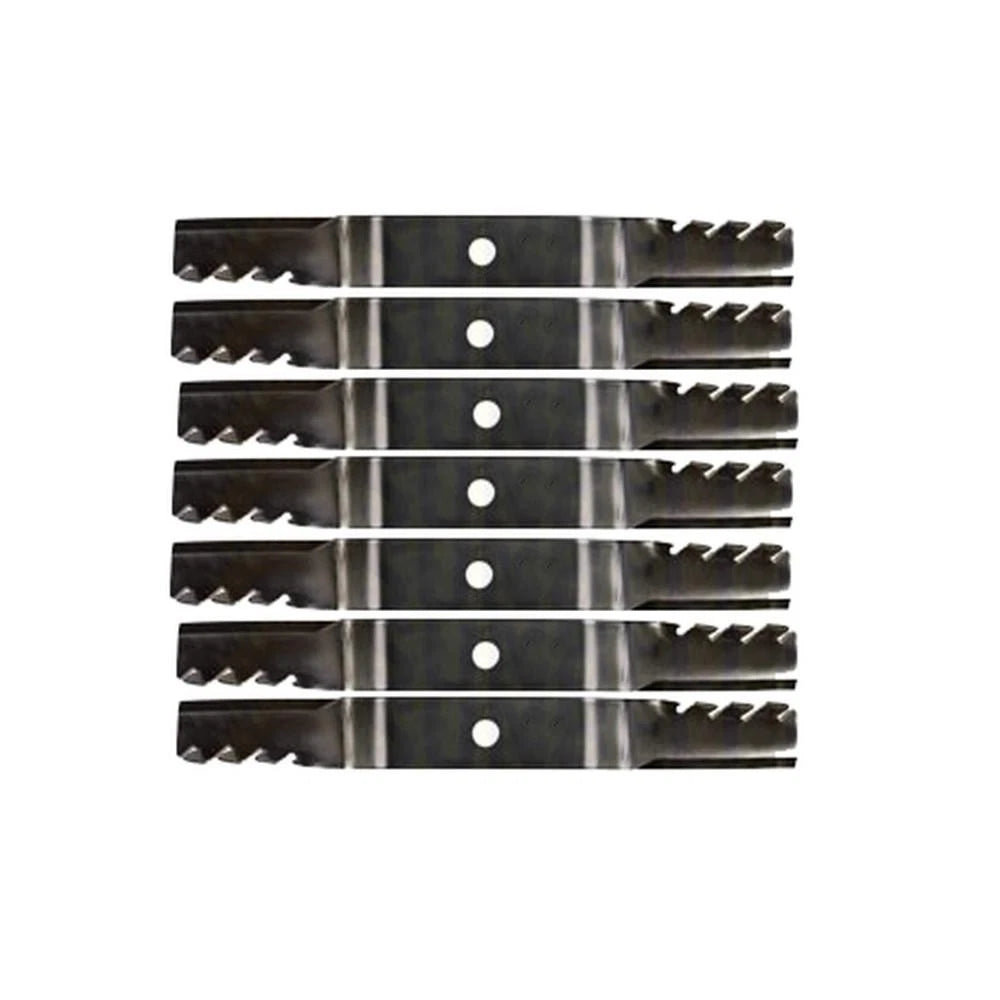 Set of 7 Toothed Mower Blades for John Deere 1600 1620 TCU51118