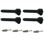 Set of 4 Ignition Coils and Spark Plugs for Mitsubishi Outlander (2014–2019)