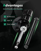 Set of 4 Strut Shocks Absorbers for Buick Rendezvous (2002–2007) Pontiac Aztek (2001–2005)