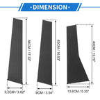 6 Pcs Door Pillar Window Trim for Mitsubishi (Carbon Fiber Pattern)