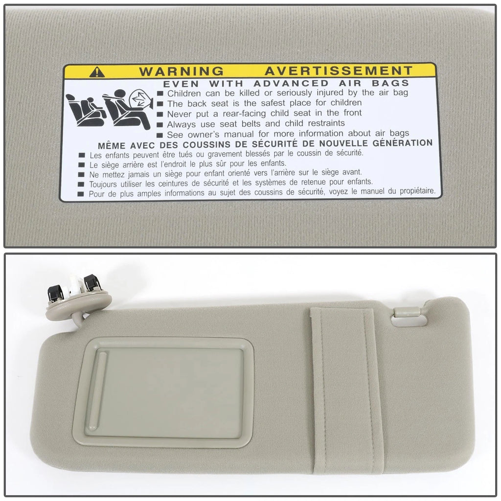 Front Driver Side Sun Visor for Toyota Camry (2007–2011) Tan OE Style