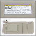 Front Driver Side Sun Visor for Toyota Camry (2007–2011) Tan OE Style