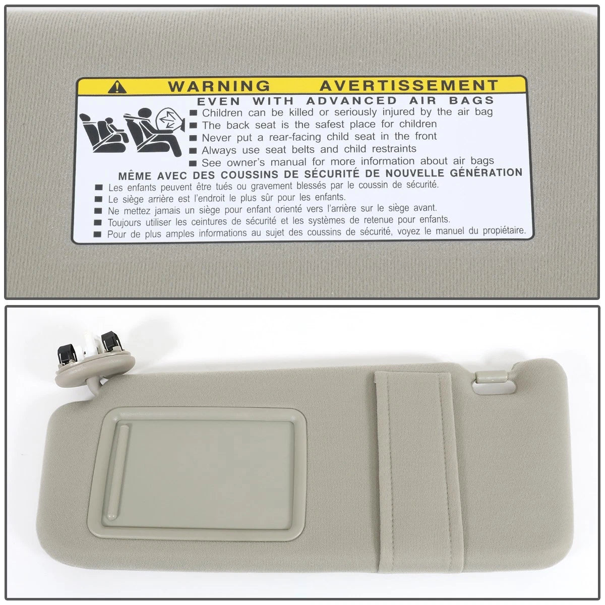 Front Driver Side Sun Visor for Toyota Camry (2007–2011) Tan OE Style