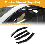 Set of 4 Window Deflectors for Mitsubishi Outlander Sport RVR (2011–2024) Black