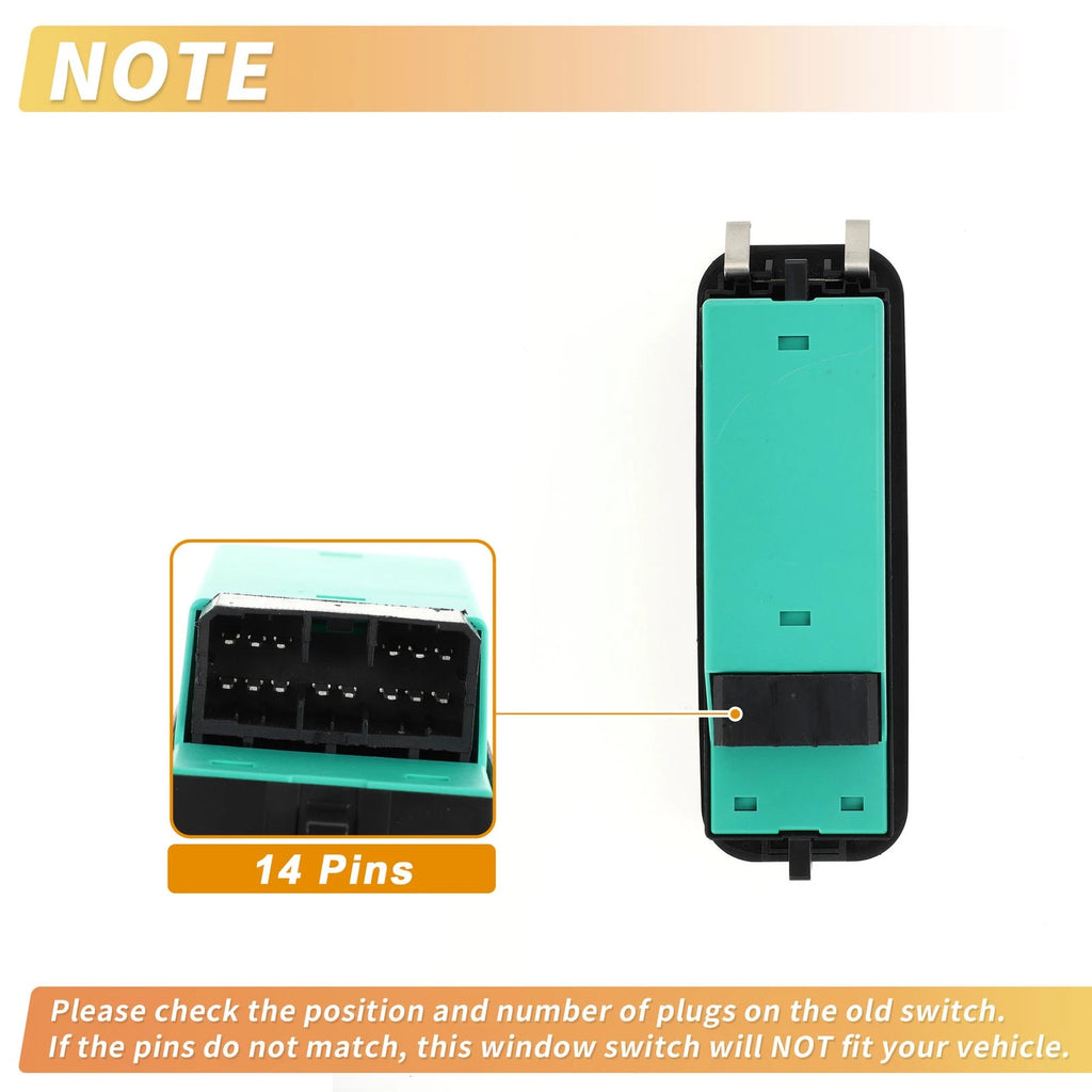 Power Window Switch for Suzuki (Black Green) (2010–2015)