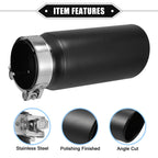 2.8" Inlet 8.5" Length Exhaust Tip Tailpipe for Toyota Tacoma (2005–2023)