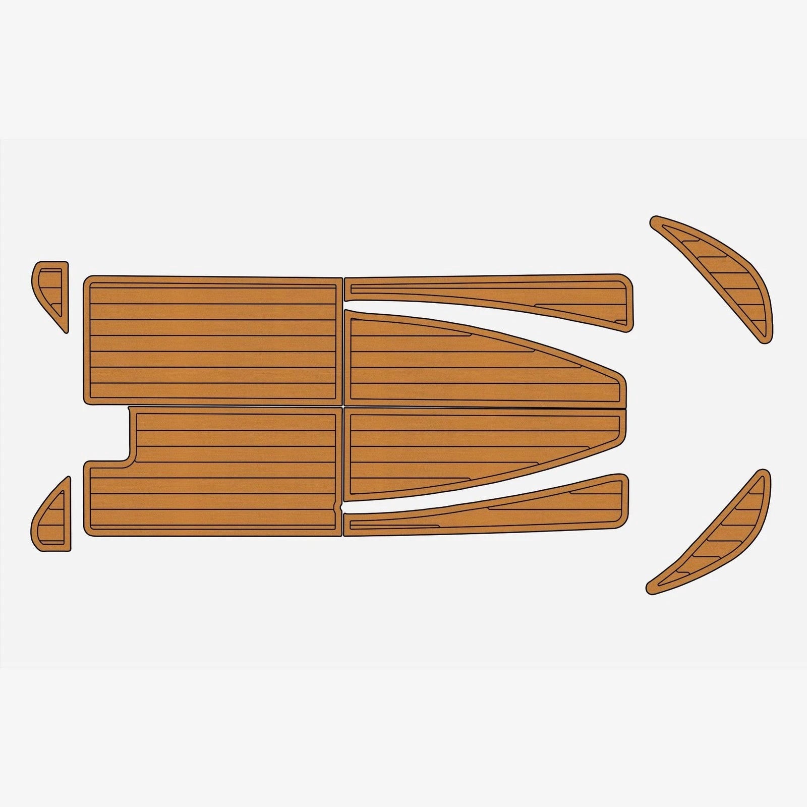 Custom Anti-slip Mat for Boston Whaler 15 Sport (1979) - EVA Faux Teak Deck