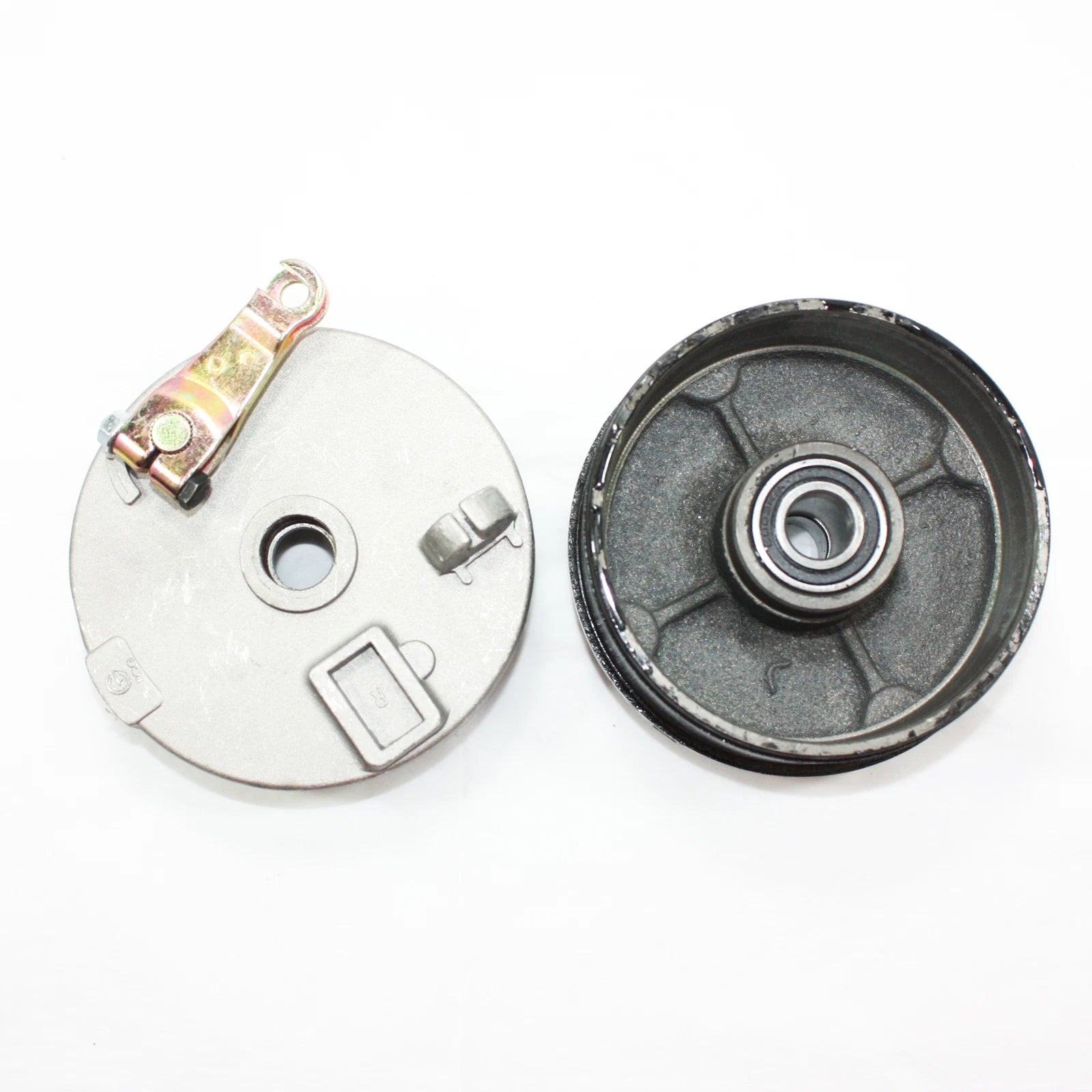 Right Drum Brake Housing Wheel Hub + Shoes for 200cc 250cc Quad ATV