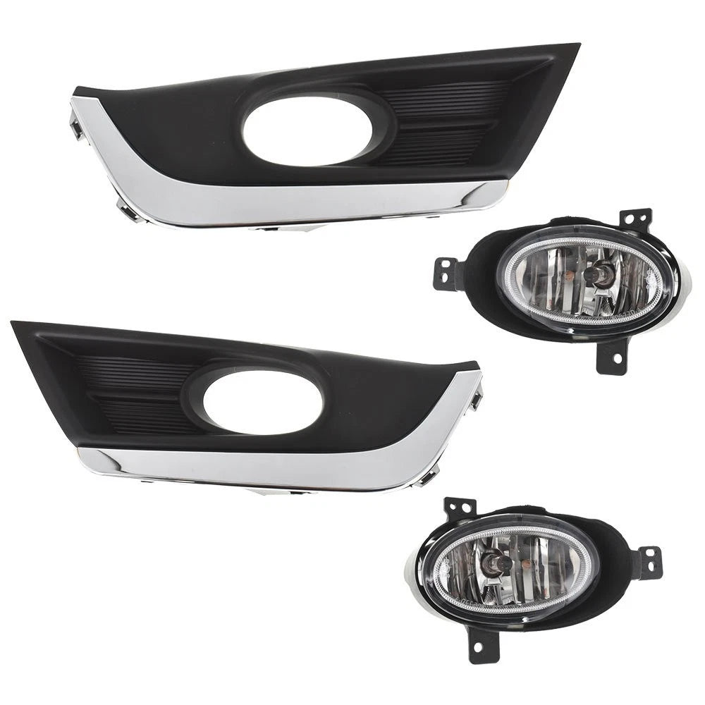 Set of 2 Bumper Fog Lights with Wiring for Honda CR-V (2017–2018)