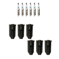 Set of 6 Denso Iridium Spark Plugs & NGK Coil Boots for Ascender Envoy L6 (2002–2005)