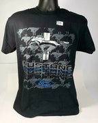 Ford Mustang T-Shirt Black Running Pony Script (2005–2020)