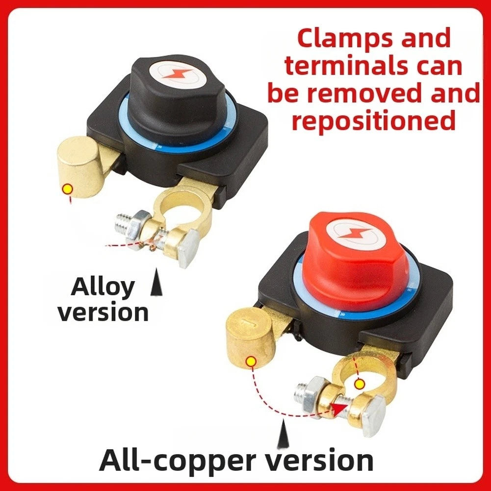 Heavy Duty Power Disconnect Switch for RV Boat Truck Batteries (12V 24V)