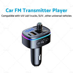 Bluetooth FM Transmitter Wireless Car Radio Adapter for