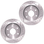 Front Drilled Slotted Brake Rotors & Pads for GMC K1500 Suburban (1992–1999) S5569