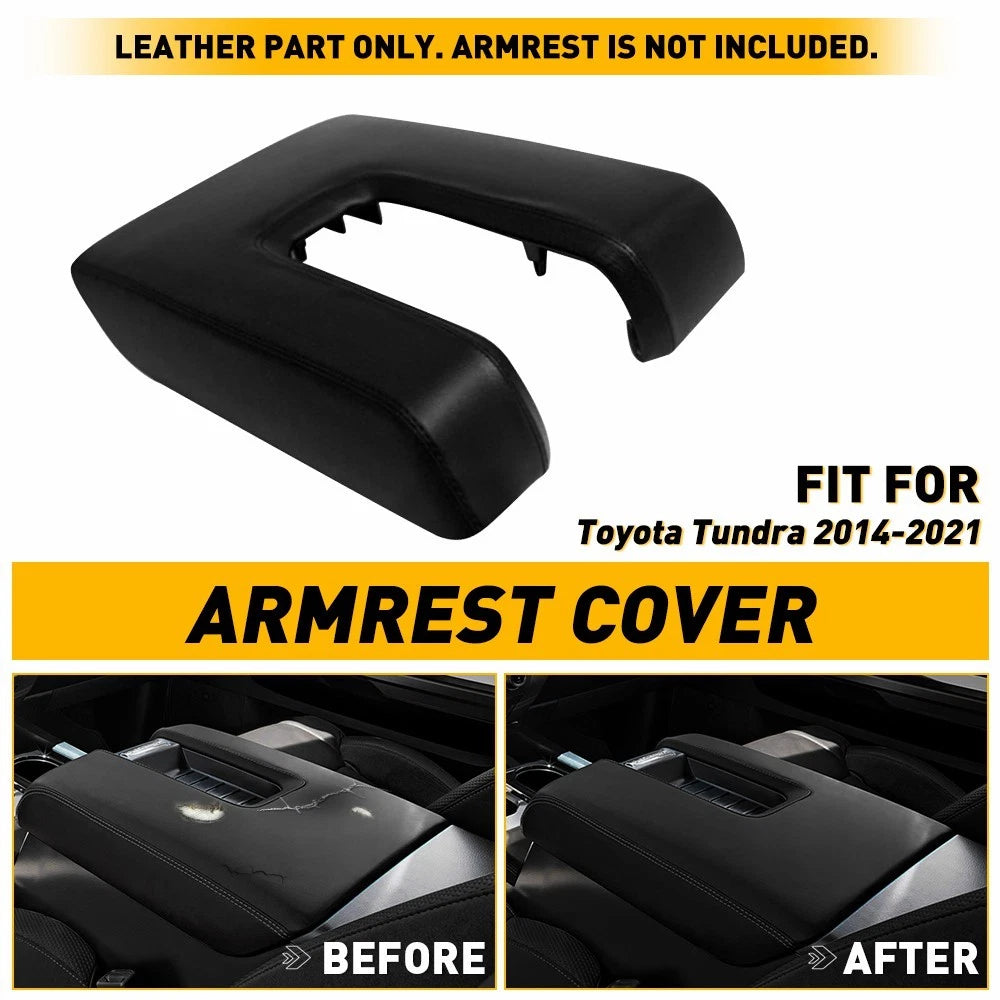 Leather Synthetic Console Armrest Cover for Toyota Tundra SR5 TRD (2014–2021)