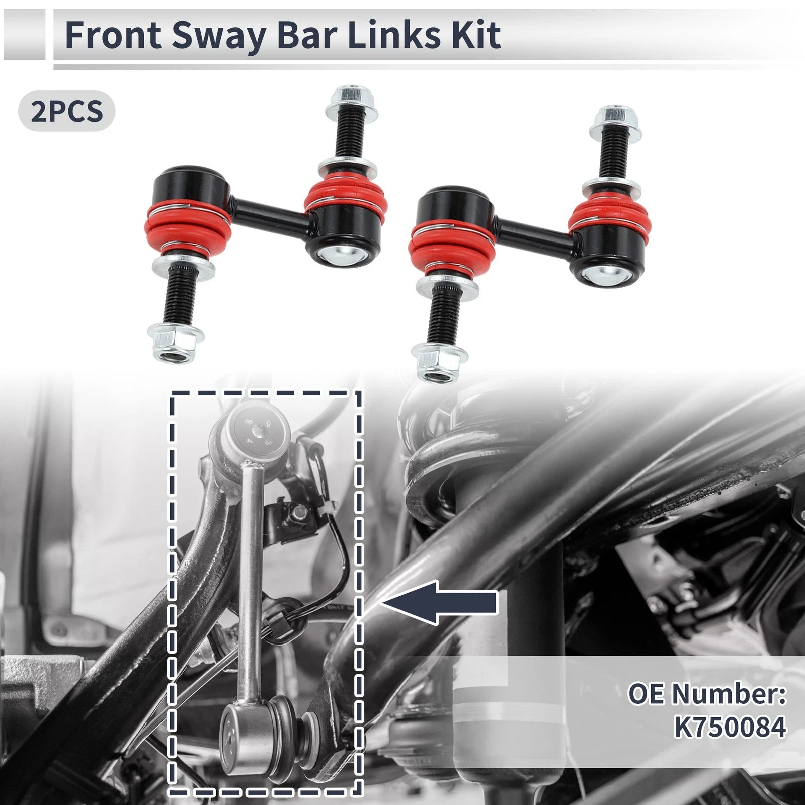 2X Front Stabilizer Bar Links for Subaru B9 Tribeca (2006–2007) No.K750084