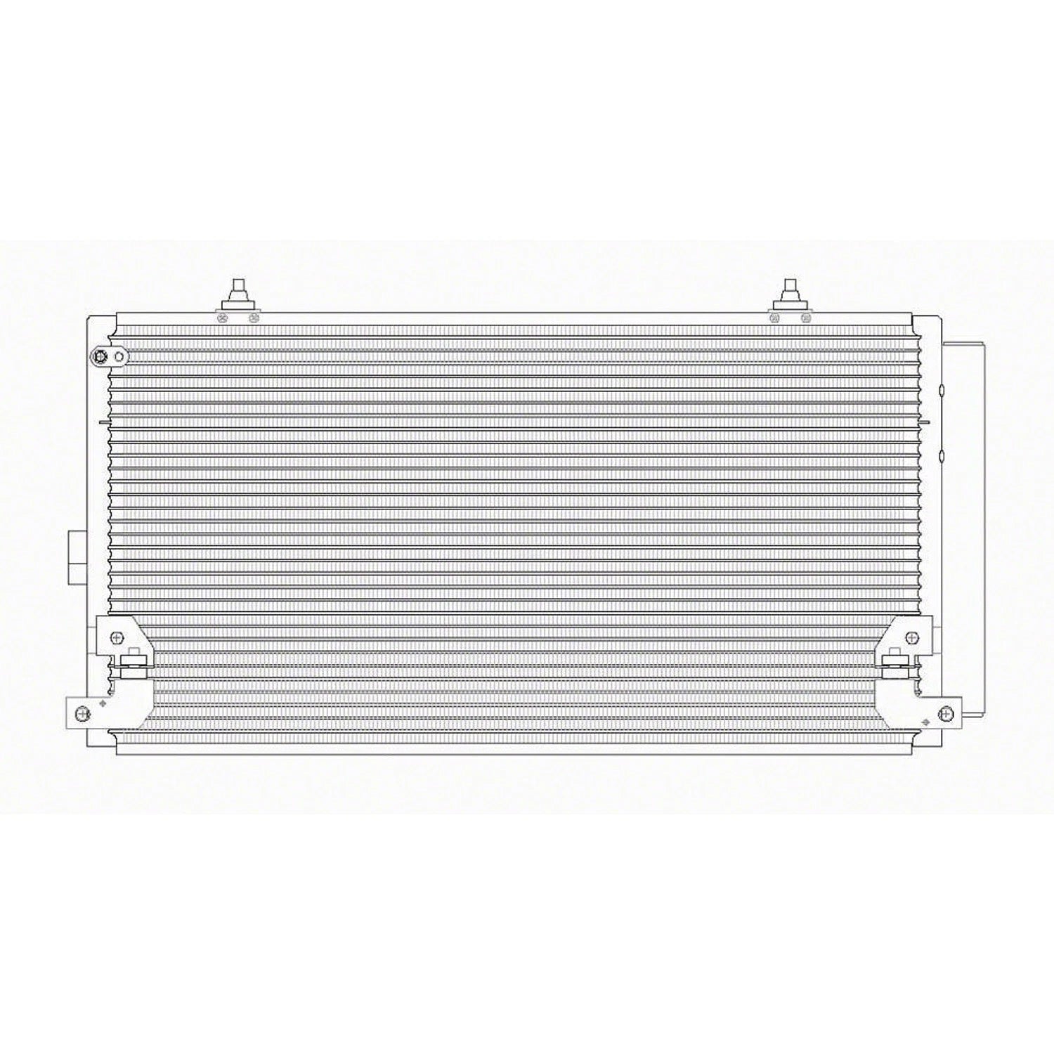 Replacement A/C Condenser w/Receiver Drier (See compatibility Chart)