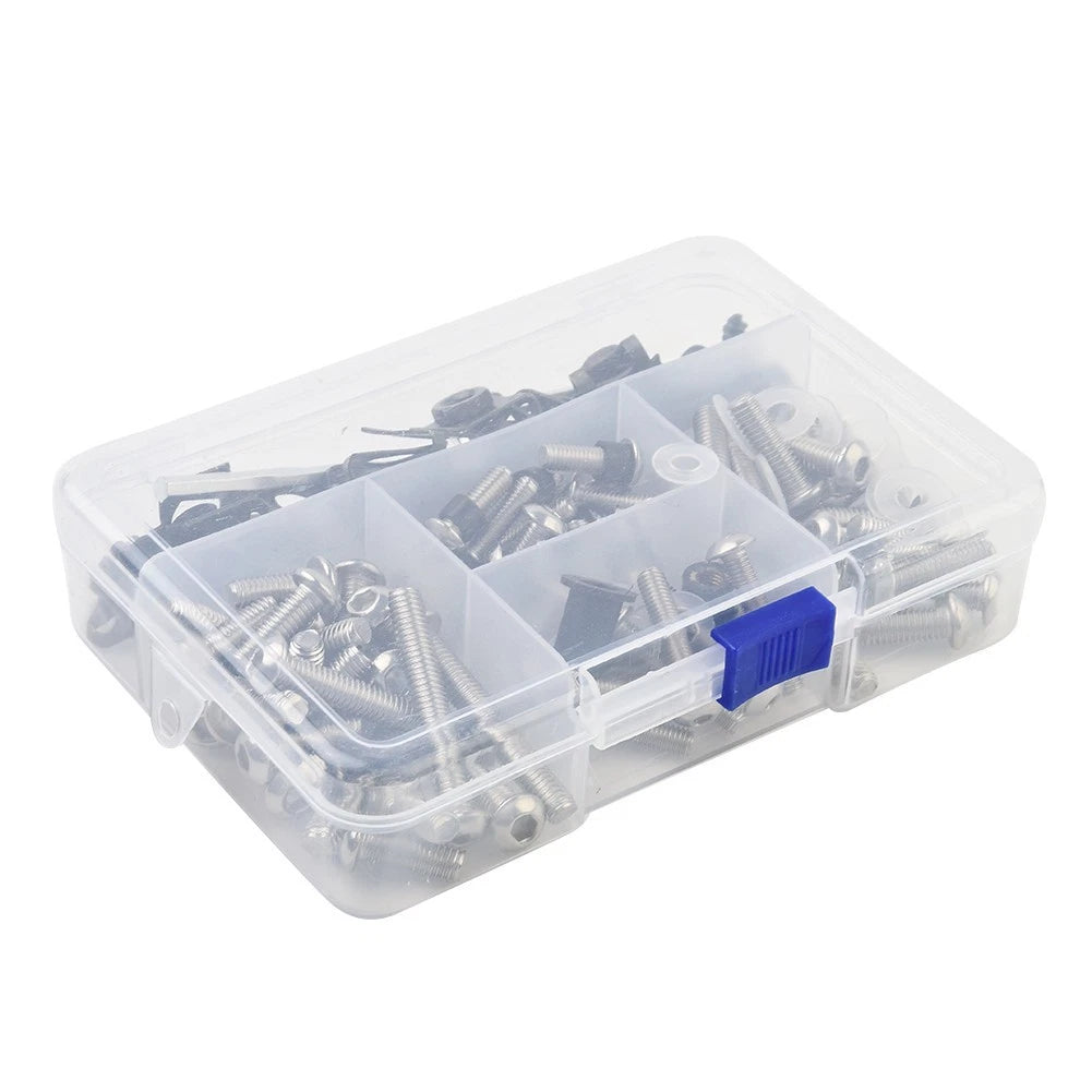 Fairing Bolt Kit Screws Set of 155 for Motorcycle Bodywork