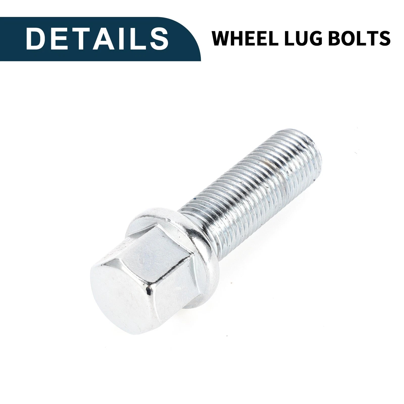 10 Pcs M14x1.5mm Ball Seat Wheel Lug Bolt 40mm Shank for Volkswagen Audi 