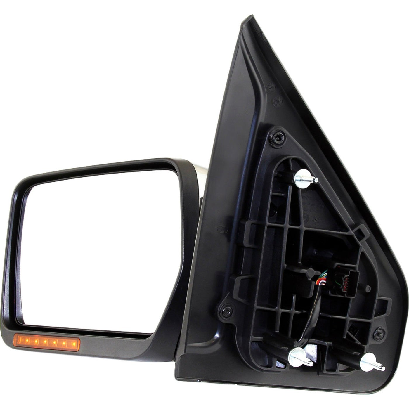Power Mirror for Ford F-150 (2009–2010) Front Left Heated Chrome Folding
