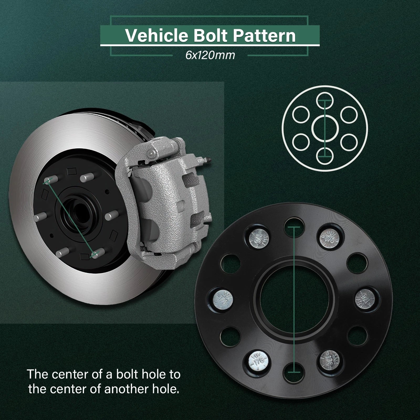 4X 2" Hub Centric Wheel Spacers 6x120 14x1.5 for Chevrolet Colorado GMC Canyon (2015–2023)