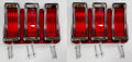 Tail Light Lenses and Bezels Pair Replacement for Ford Mustang (1967–1968)