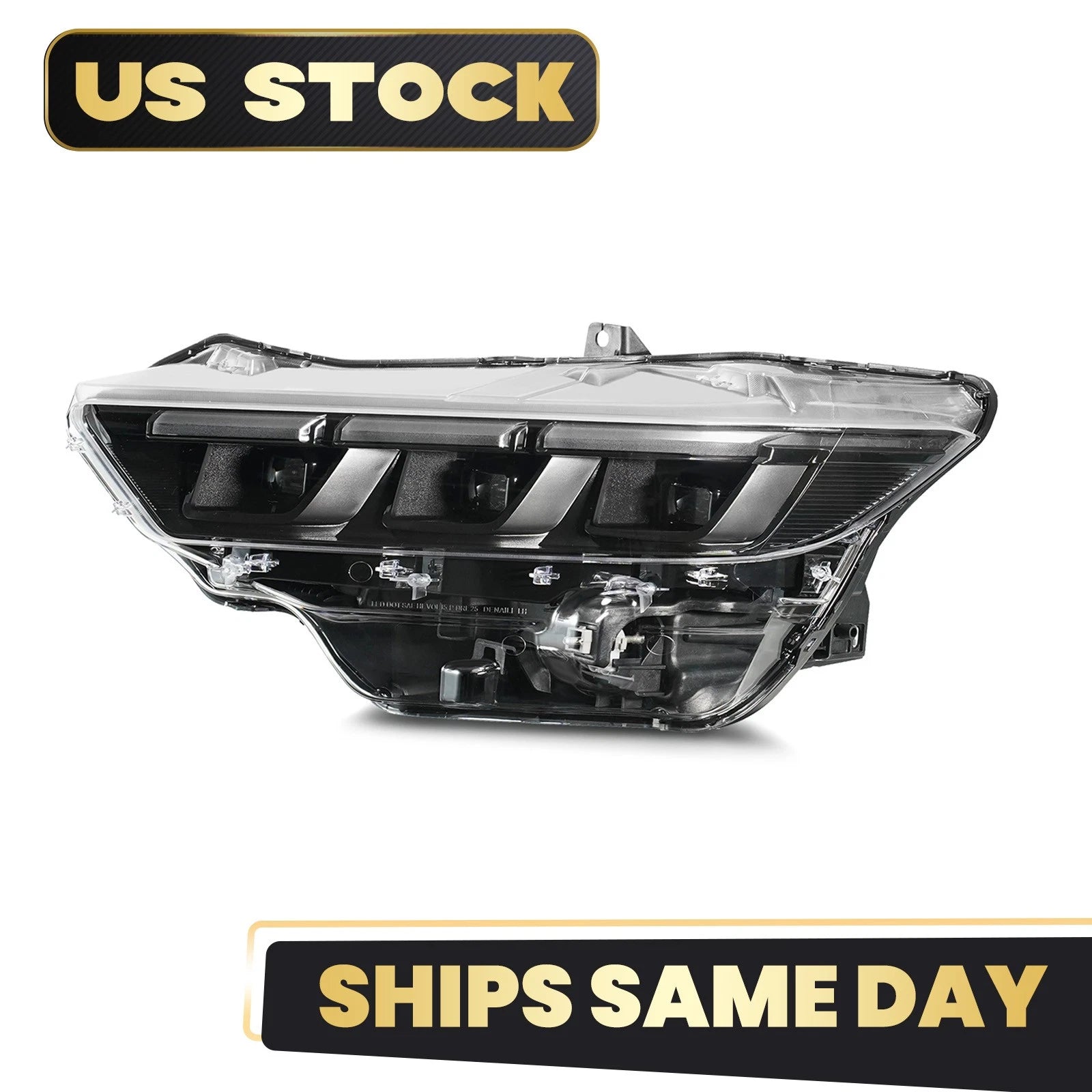 Full LED Headlight Driver Left Side w/Bulb & DRL for Ford Mustang (2024–2026)