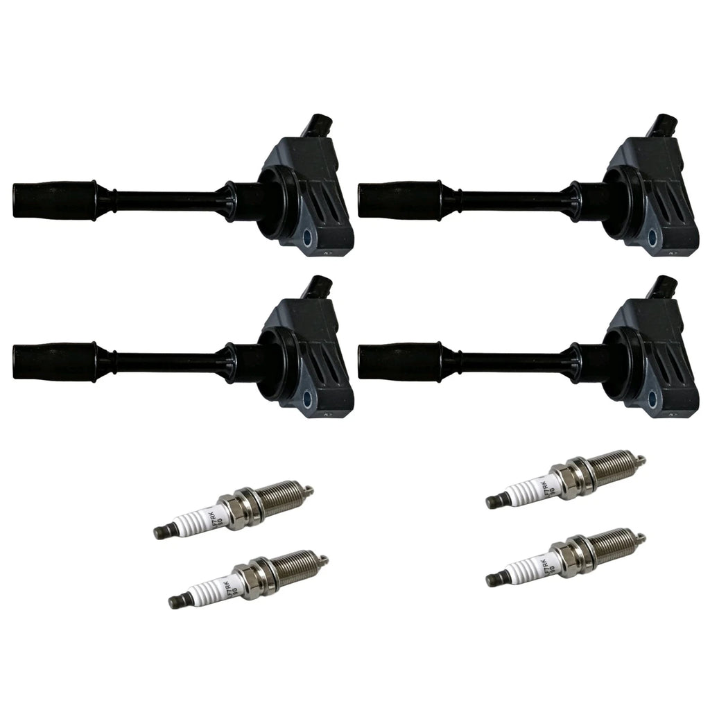 Set of 4 Ignition Coils & Platinum Spark Plugs for Lexus GS300 NX200t (2015–2019)