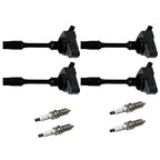 Set of 4 Ignition Coils & Platinum Spark Plugs for Lexus GS300 NX200t (2015–2019)