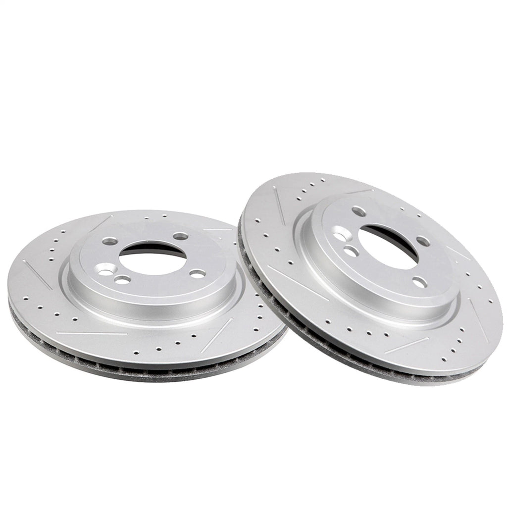 Drilled & Slotted Front Brake Disc Rotors for Mini Cooper (2002–2006)
