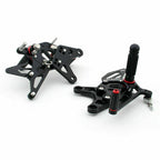 Rearsets Footpegs Pedals for Kawasaki ZX-6R Ninja (2009–2020) Blk T9