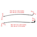 Throttle Cable Wire for Suzuki GSXR1000 (2017–2023) Black