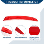 Bumper Reflector No. 63147318557 for BMW 535i GT (2014–2017) Red