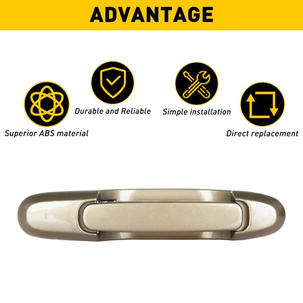 Exterior Door Handle for Toyota Sienna (1998–2003) Beige Rear Left/Right